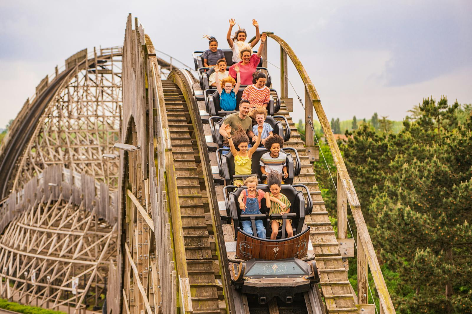 Treforlystelseskjaker i Plopsaland Belgium